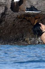 DEMI LOVATO in Swimsuit in St. Barts 12/16/2015