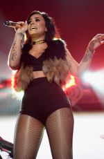 DEMI LOVATO at Z100’s Jingle Ball 2015 in New York 12/11/2015