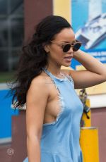 RIHANNA Out and About in Barbados 12/26/2015