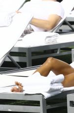 KARREUCHE TRAN in Bikini at Pool at her Hotel in Miami 12/19/2015