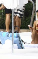 KARREUCHE TRAN in Bikini at Pool at her Hotel in Miami 12/19/2015