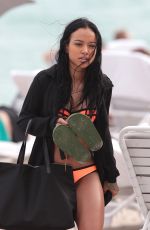 KARREUCHE TRAN in Bikini at a Beach in Miami 12/18/2015