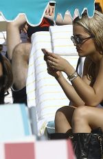 RITA ORA in Polka Dot Bikini at a Beach in Miami 12/30/2015