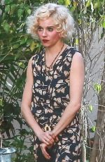SIENNA MILLER on the Set of Live by Night Movie in Los Angeles 12/07/2015