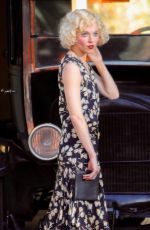 SIENNA MILLER on the Set of Live by Night Movie in Los Angeles 12/07/2015