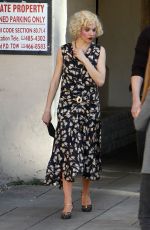 SIENNA MILLER on the Set of Live by Night Movie in Los Angeles 12/07/2015