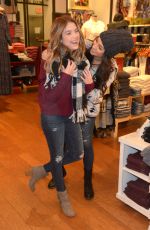 ASHLEY BENSON and SHAY MITCHELL Shopping at American Eagle Outfitters in Hollywood 12/08/2015