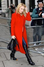 KYLIE MINOGUE Arrives at BBC Radio 2 Studios in London 12/06/2015