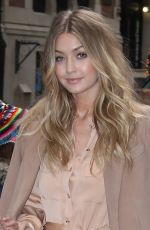 GIGI HADID Leaves Live with Kelly & Michael in New York 12/08/2015