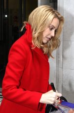 KYLIE MINOGUE Arrives at BBC Radio 2 Studios in London 12/06/2015
