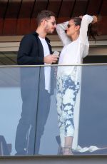 IZABEL GOULART on Her Hotel Balcony in Rio De Janeiro 12/21/2015
