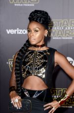 JANELLE MONAE at Star Wars: Episode VII – The Force Awakens Premiere in Hollywood 12/14/2015