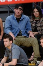 JENNA DEWAN and EMMANUELLE CHRIQUI as LA Lakers Game at Staples Center 12/23/2015