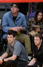 JENNA DEWAN and EMMANUELLE CHRIQUI as LA Lakers Game at Staples Center 12/23/2015