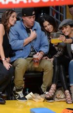 JENNA DEWAN and EMMANUELLE CHRIQUI as LA Lakers Game at Staples Center 12/23/2015