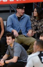 JENNA DEWAN and EMMANUELLE CHRIQUI as LA Lakers Game at Staples Center 12/23/2015
