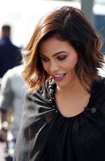 JENNA DEWAN on the Set of Extra in West Hollywood 11/30/2015