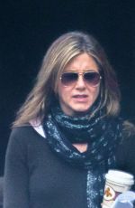 JENNIFER ANISTON Leaves The Yellow Bird Movie Set in Atlanta 12/13/2015