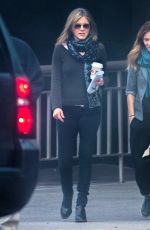 JENNIFER ANISTON Leaves The Yellow Bird Movie Set in Atlanta 12/13/2015