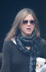 JENNIFER ANISTON Leaves The Yellow Bird Movie Set in Atlanta 12/13/2015
