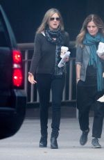 JENNIFER ANISTON Leaves The Yellow Bird Movie Set in Atlanta 12/13/2015