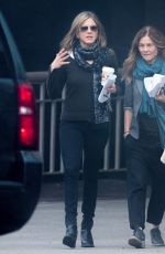 JENNIFER ANISTON Leaves The Yellow Bird Movie Set in Atlanta 12/13/2015