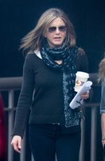 JENNIFER ANISTON Leaves The Yellow Bird Movie Set in Atlanta 12/13/2015
