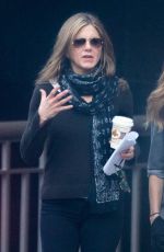 JENNIFER ANISTON Leaves The Yellow Bird Movie Set in Atlanta 12/13/2015