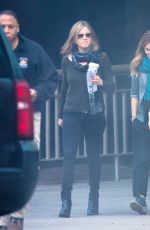 JENNIFER ANISTON Leaves The Yellow Bird Movie Set in Atlanta 12/13/2015