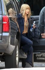 JENNIFER ANISTON on the Set of The Yellow Bird Movie in Atlanta 12/12/2015
