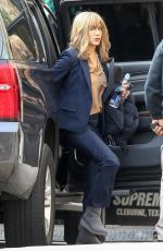 JENNIFER ANISTON on the Set of The Yellow Bird Movie in Atlanta 12/12/2015