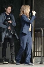 JENNIFER ANISTON on the Set of The Yellow Bird Movie in Atlanta 12/12/2015