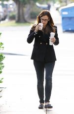 JENNIFER GARNER Out for Coffee in Brentwood 12/04/2015