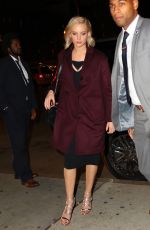 JENNIFER LAWRENCE at Pego Club Restaurant in New York 12/15/2015