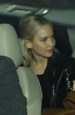 JENNIFER LAWRENCE Leaves Chiltern Firehouse in London 12/17/2015