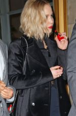 JENNIFER LAWRENCE Leaves DGA Theater in New York 12/12/2015