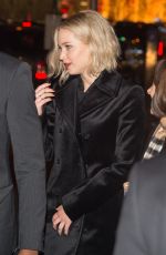 JENNIFER LAWRENCE Leaves DGA Theater in New York 12/12/2015