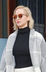 JENNIFER LAWRENCE Leaves Her Hotel in New York 12/13/2015
