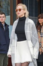 JENNIFER LAWRENCE Leaves Her Hotel in New York 12/13/2015