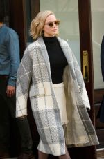 JENNIFER LAWRENCE Leaves Her Hotel in New York 12/13/2015