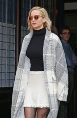 JENNIFER LAWRENCE Leaves Her Hotel in New York 12/13/2015