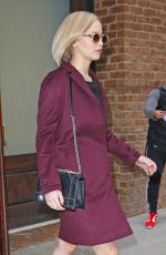 JENNIFER LAWRENCE Leaves Her Hotel in New York 12/14/2015