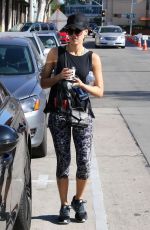 JESSICA ALBA in Tight Leggings Out in West Hollywood 12/01/2015