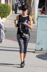 JESSICA ALBA in Tight Leggings Out in West Hollywood 12/01/2015