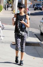 JESSICA ALBA in Tight Leggings Out in West Hollywood 12/01/2015