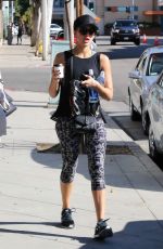 JESSICA ALBA in Tight Leggings Out in West Hollywood 12/01/2015