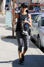 JESSICA ALBA in Tight Leggings Out in West Hollywood 12/01/2015