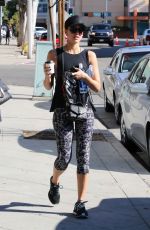 JESSICA ALBA in Tight Leggings Out in West Hollywood 12/01/2015