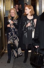 JESSICA CHASTAIN at Chin Doll on Broadway in New York 12/19/2015