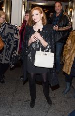 JESSICA CHASTAIN at Chin Doll on Broadway in New York 12/19/2015
